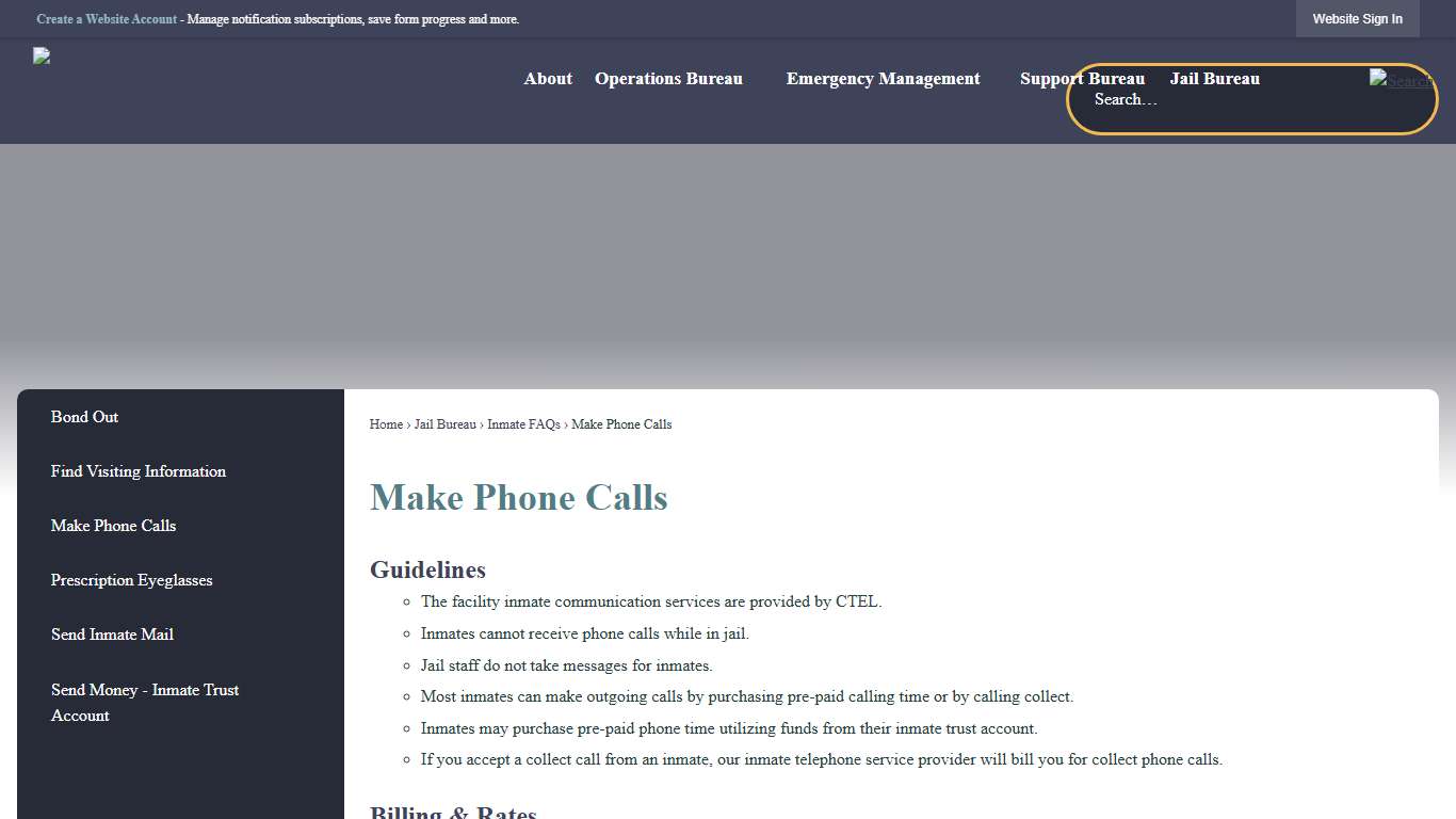 Make Phone Calls | Kootenai County Sheriff, ID