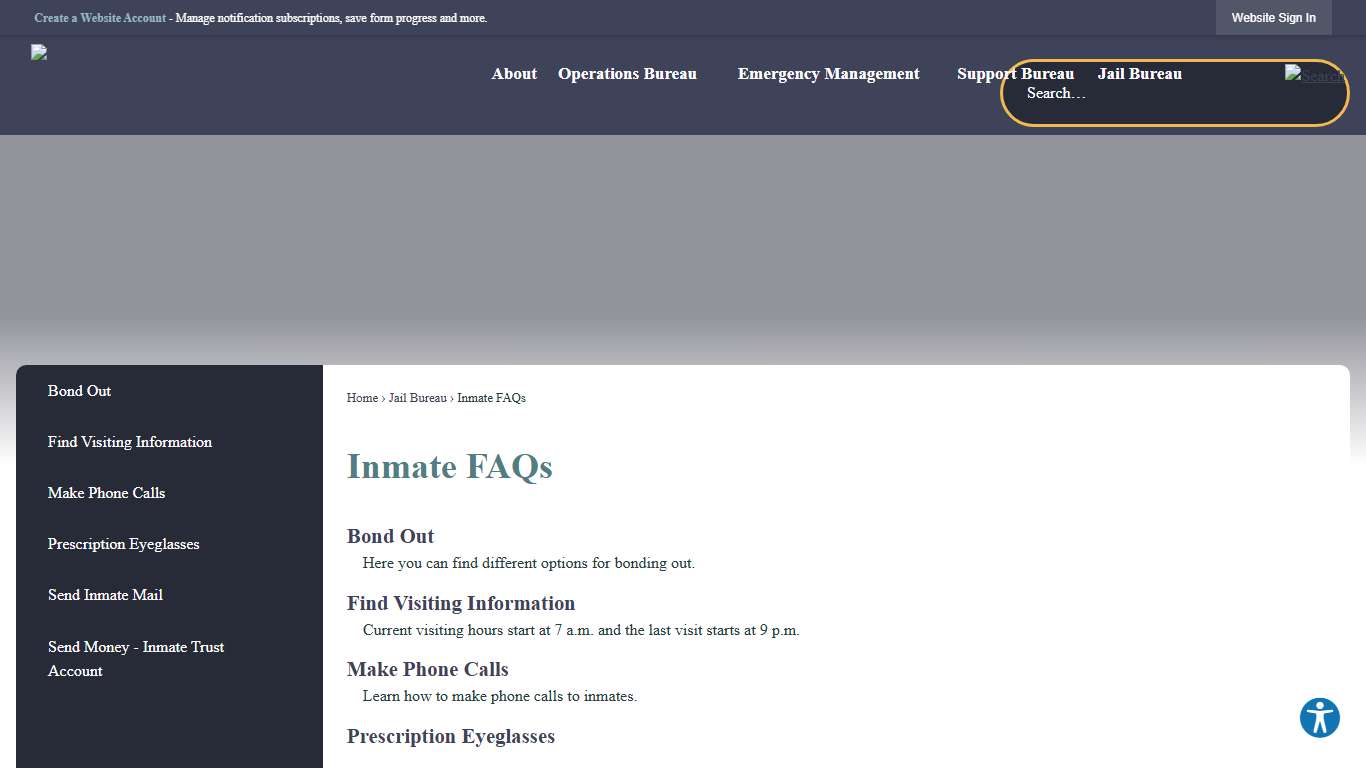Inmate FAQs | Kootenai County Sheriff, ID